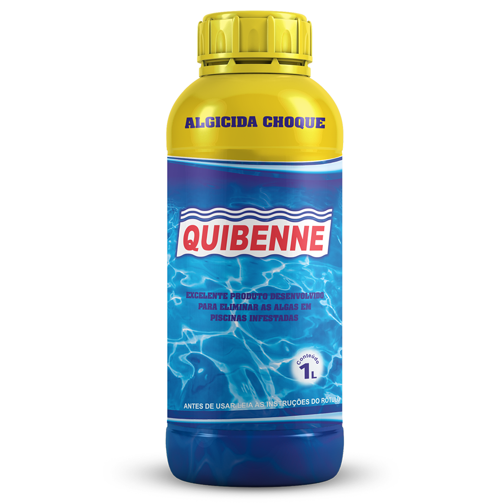 Algicida Choque Quibenne 1L Para Piscina – Elimina Algas Rapidamente