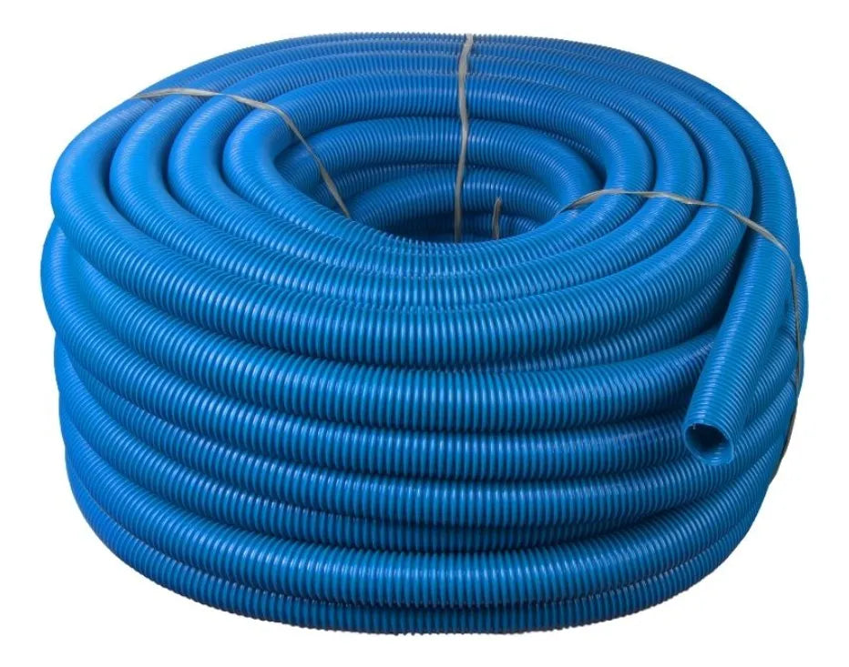 Mangueira Ecológica 38mm para Piscina PVC Flutuante Azul (1Metro)