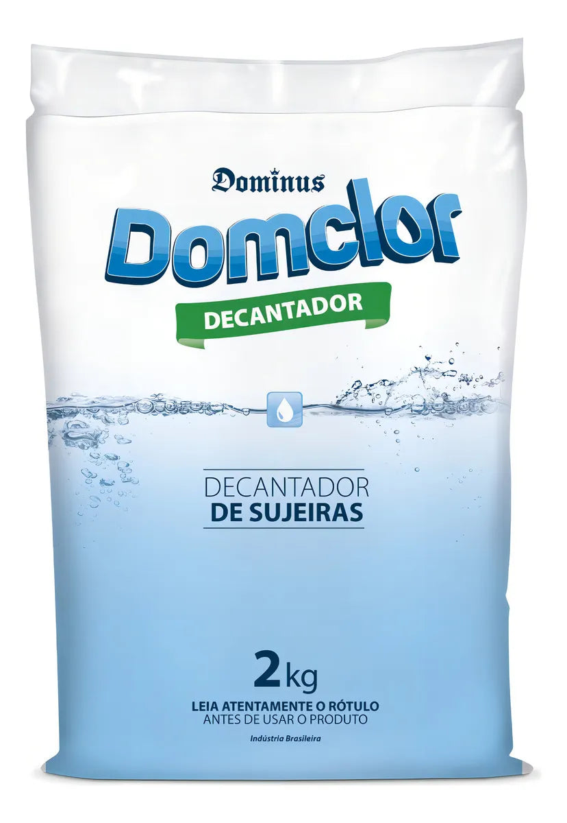 Decantador para Piscina Sulfato de Alumínio 2kg Domclor Dominus