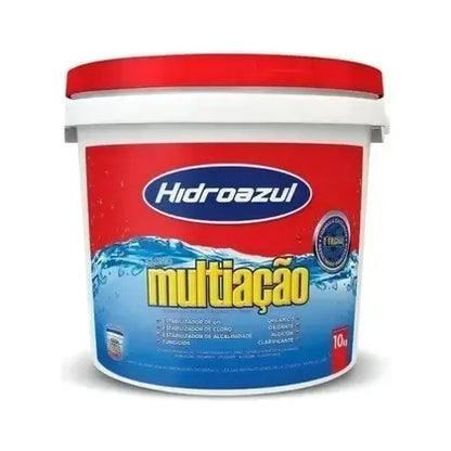 Cloro Multifuncional para Piscina Multiação Granulado Alta Performance 10kg Hidroazul