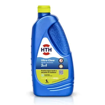 Algicida para Piscina 2 em 1 Ultra Clear Ação Dupla em Solução Líquida 1L HTH