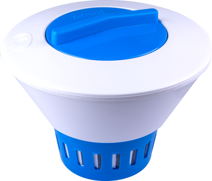 Clorador Flutuante para Piscina com Regulagem de Cloro e Compatível com Tabletes em Plástico Resistente – Netuno