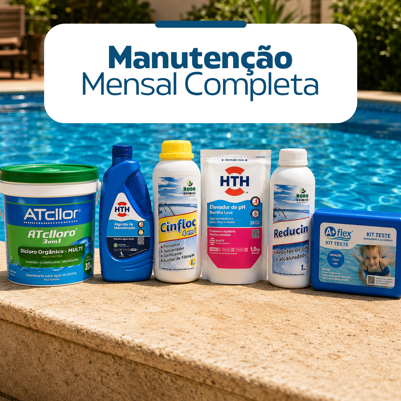 Kit Manutenção Mensal DB Piscinas