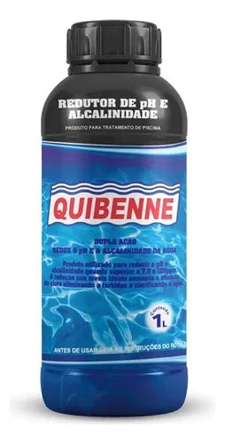 Redutor de pH e Alcalinidade para Piscina Ação Dupla em Solução Líquida 1L Quibenne