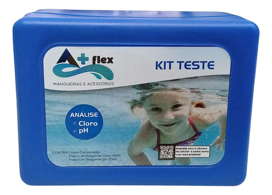 Kit Teste Medidor de pH e Cloro para Piscina Controle Preciso da Água Completo