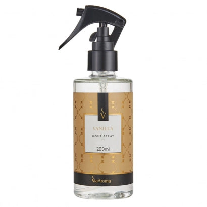 Home Spray Aromatizador de Ambiente Vanilla 200ml com Fragrância Doce e Aconchegante em Base Premium – Via Aroma